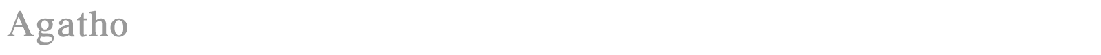 Agatho font preview